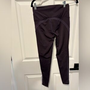 Free People Dark Plum High-Waist Leggings